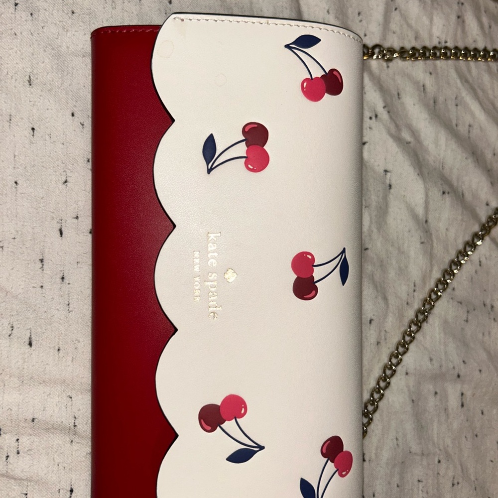 Kate Spade Red and White Cherry Print Women's Bag